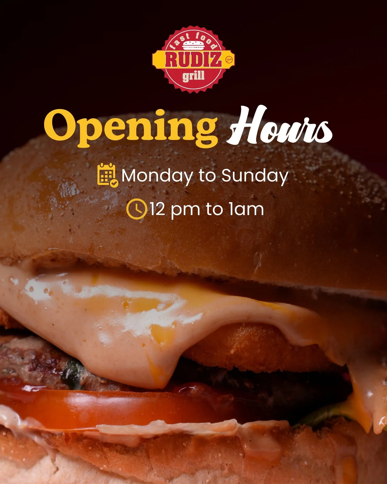 RUDIZ Grill opening hours artwork